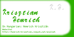 krisztian hemrich business card